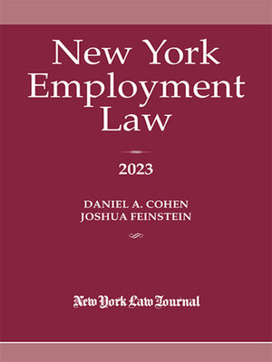 cover image of New York Employment Law